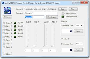 AREMBEUSB Remote Control Web server